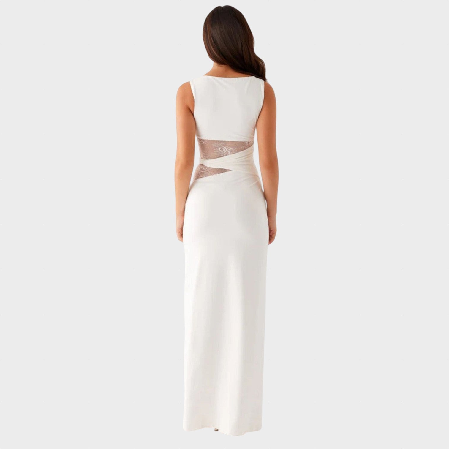 Leni | Maxi šaty s důrazem na postavu a jemnými průstřihy