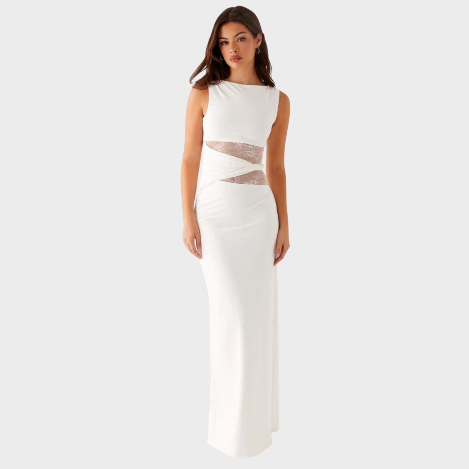 Leni | Maxi šaty s důrazem na postavu a jemnými průstřihy