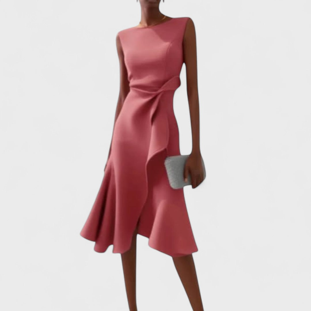 Gabriela | Asymetrické Šaty S Elegantními Sklady