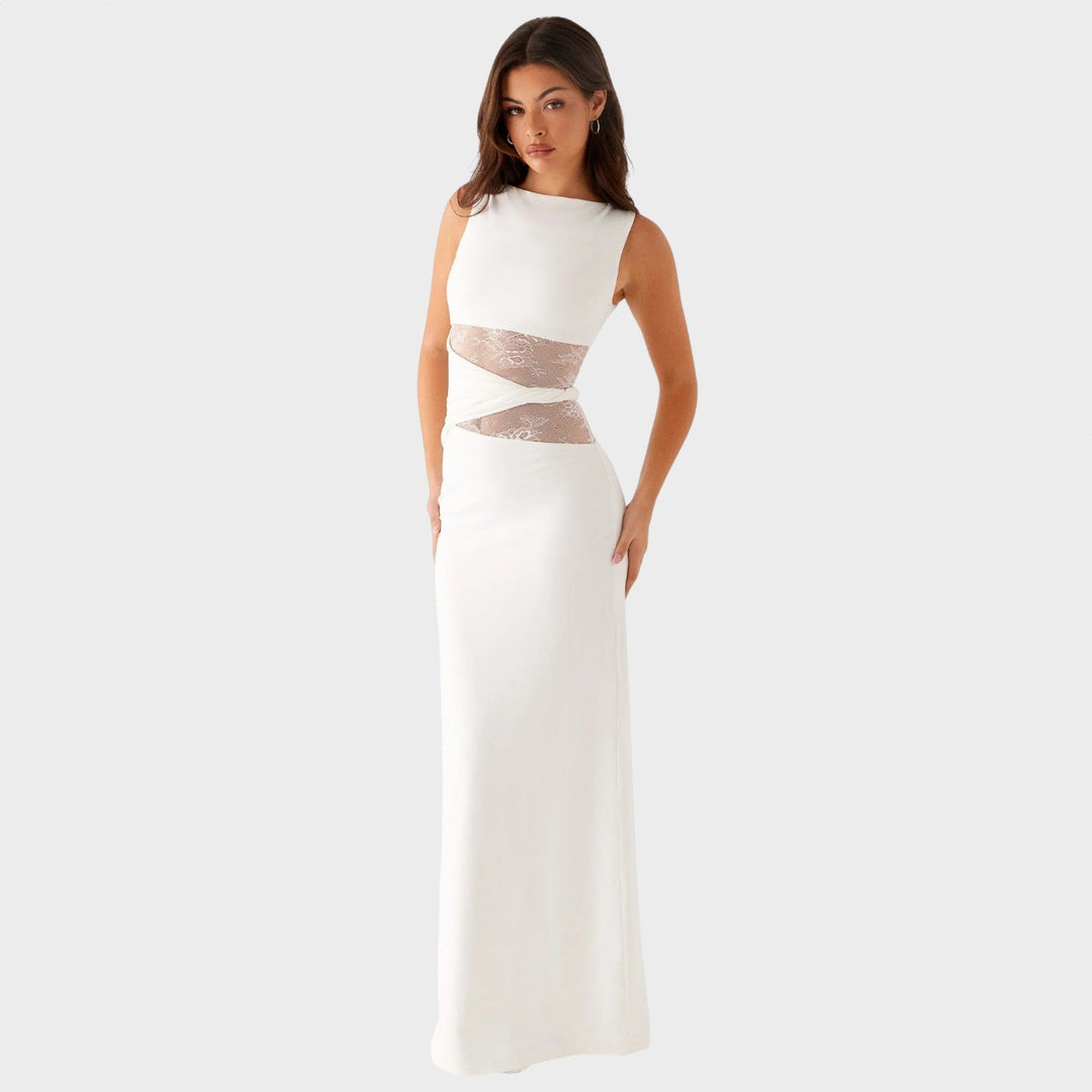 Leni | Maxi šaty s důrazem na postavu a jemnými průstřihy